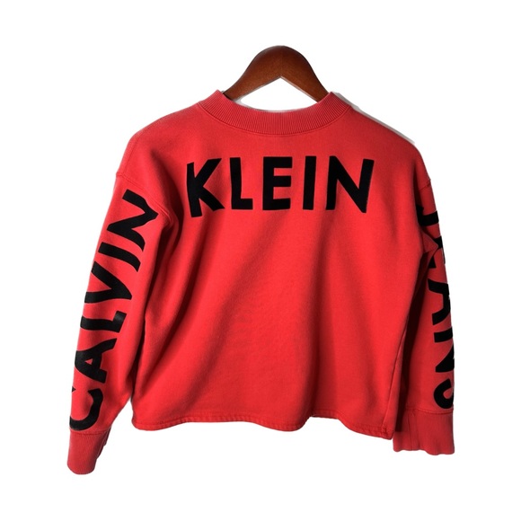 RED CALVIN KLEIN JEANS SWEATER! B3 - Picture 1 of 4